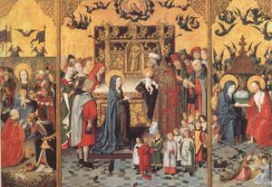 master of the Holy Kindred Retable of the Seven Joys of the Virgin (mk05) Sweden oil painting art